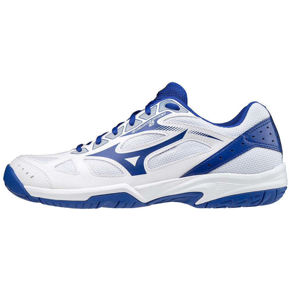 Mens Mizuno Cyclone Speed 2 Volleyball Shoes White/Blue Philippines (XWNFKR275)